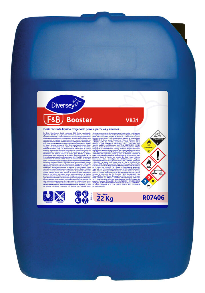 BOOSTER 22kg - DESINFECTANTE LÍQUIDO OXIGENADO